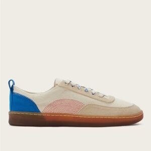 Everlane The Thread Bare Sneaker Canvas / Lapis Blue / Classic Red